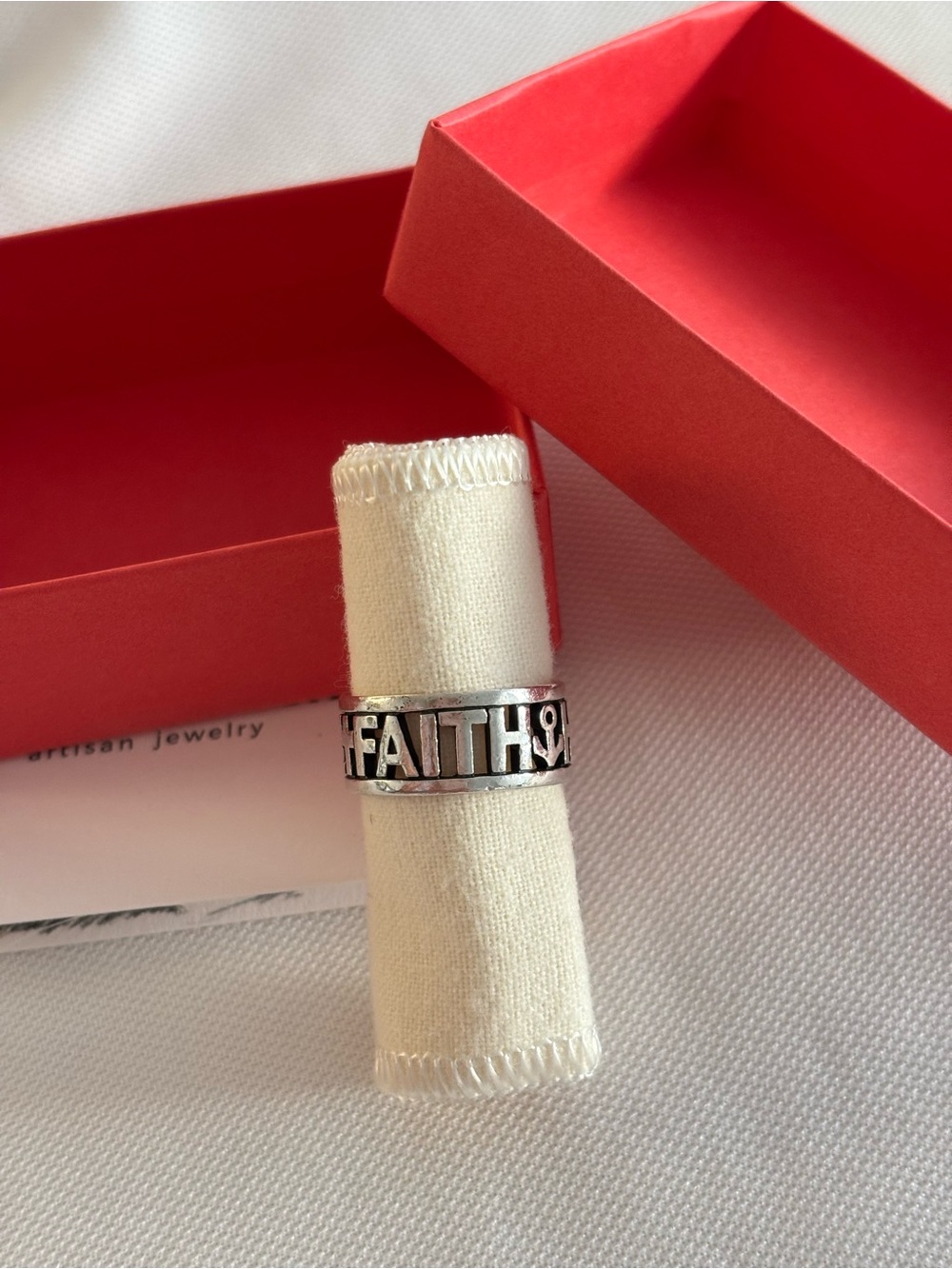 Retired James Avery Faith, Hope, and Love wide band